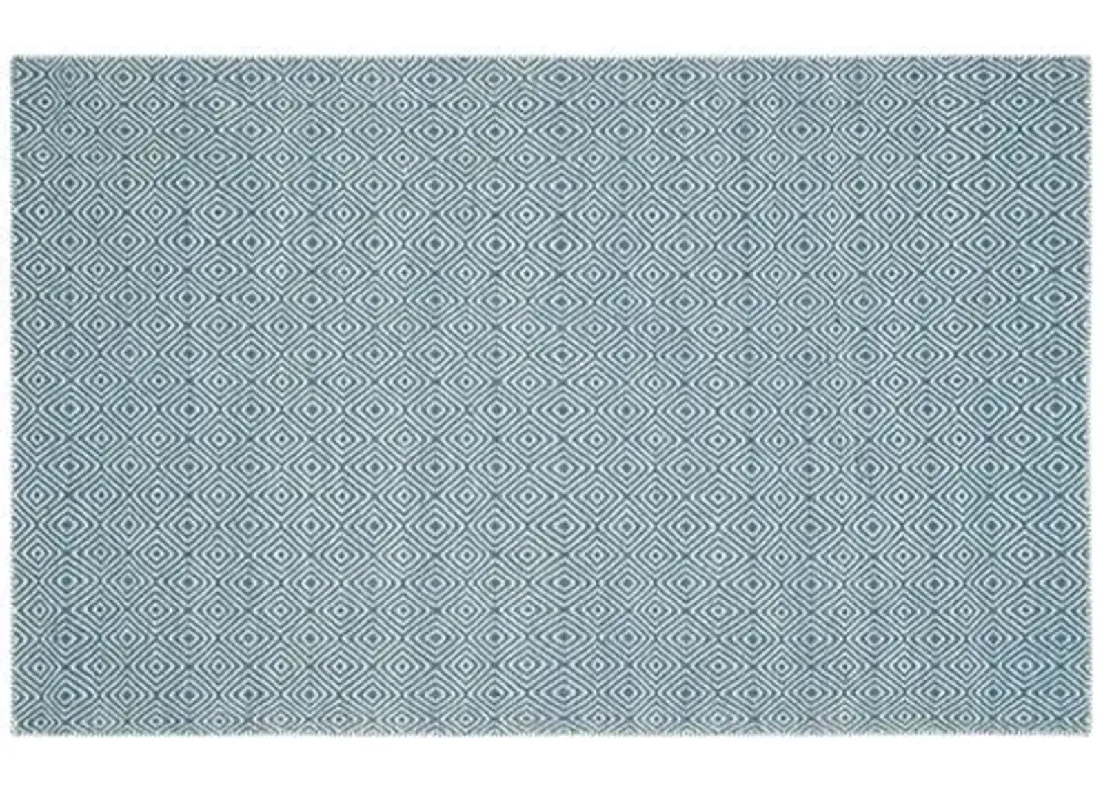 Dusan Flat-Weave Rug - Blue/Ivory - Blue