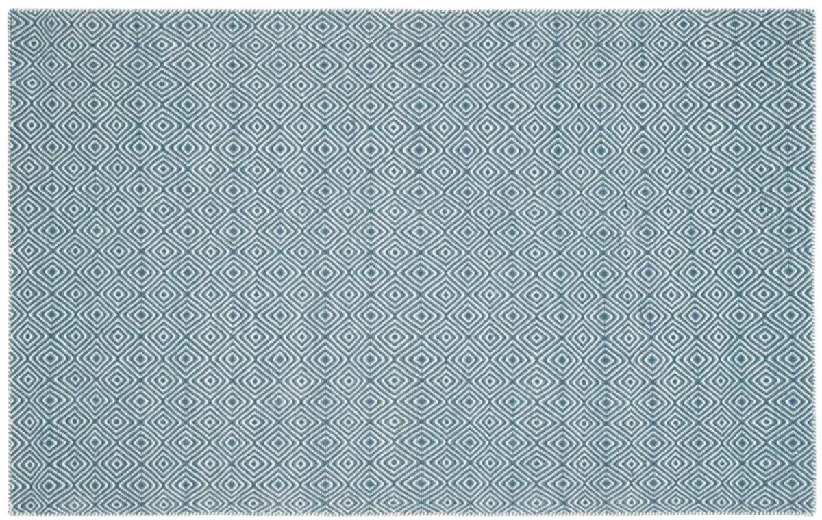 Dusan Flat-Weave Rug - Blue/Ivory - Blue