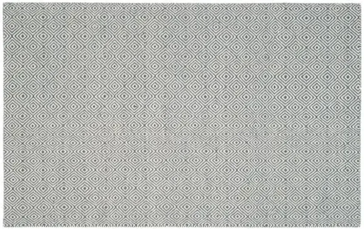 Dusan Flat-Weave Rug - Dark Gray/Ivory - Gray