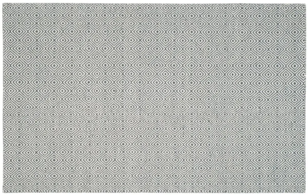 Dusan Flat-Weave Rug - Dark Gray/Ivory - Gray