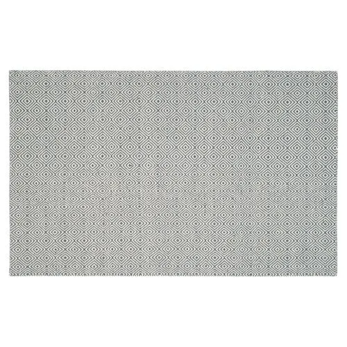 Dusan Flat-Weave Rug - Dark Gray/Ivory - Gray