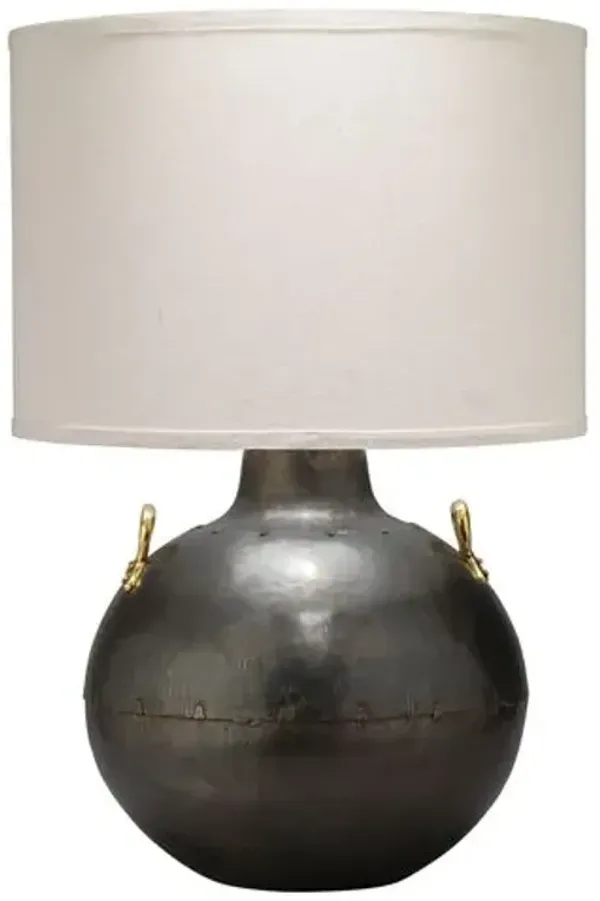 Two-Handle Kettle Table Lamp - Iron - Jamie Young Co.