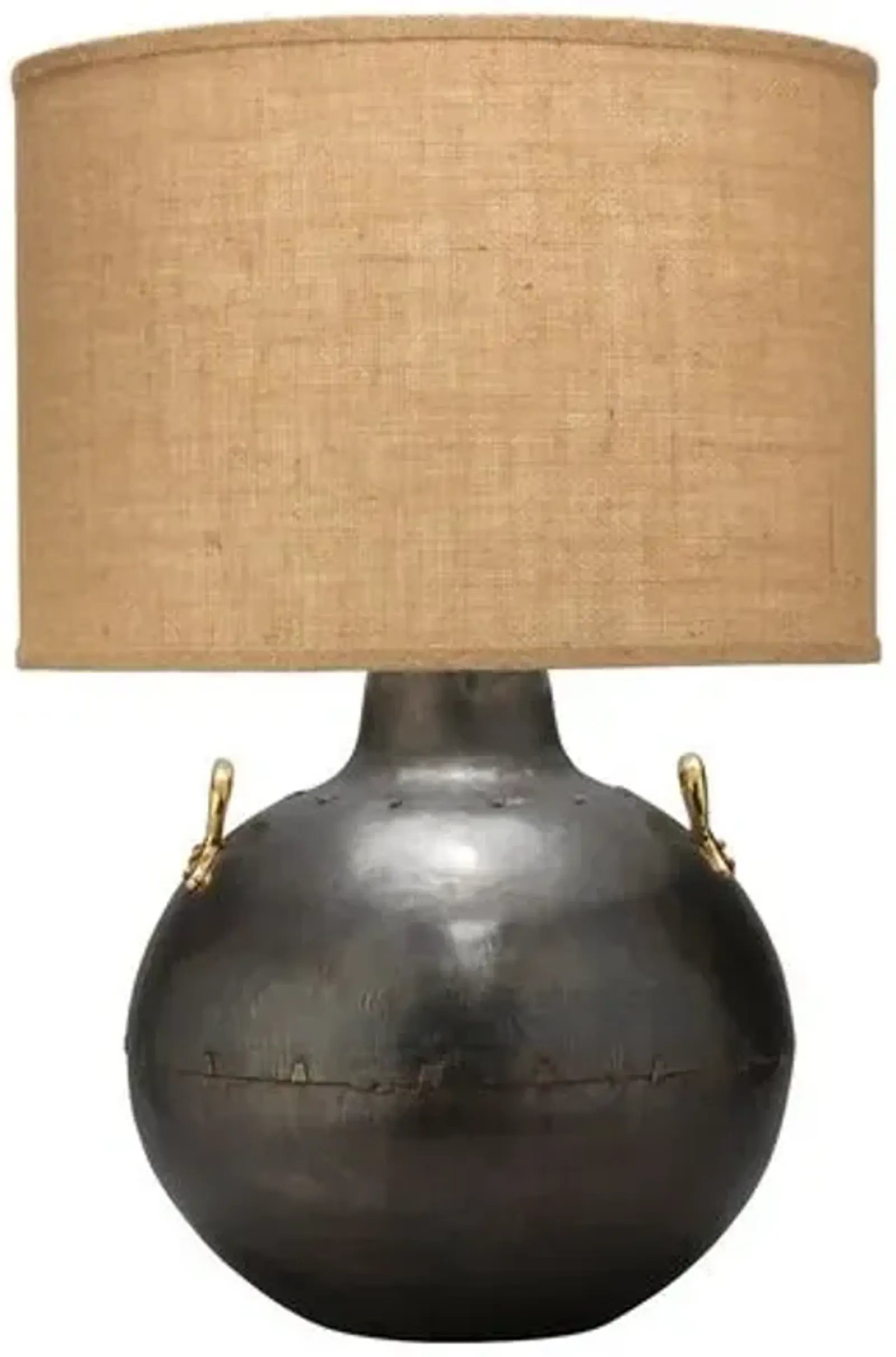 Two-Handle Kettle Table Lamp - Iron - Jamie Young Co.