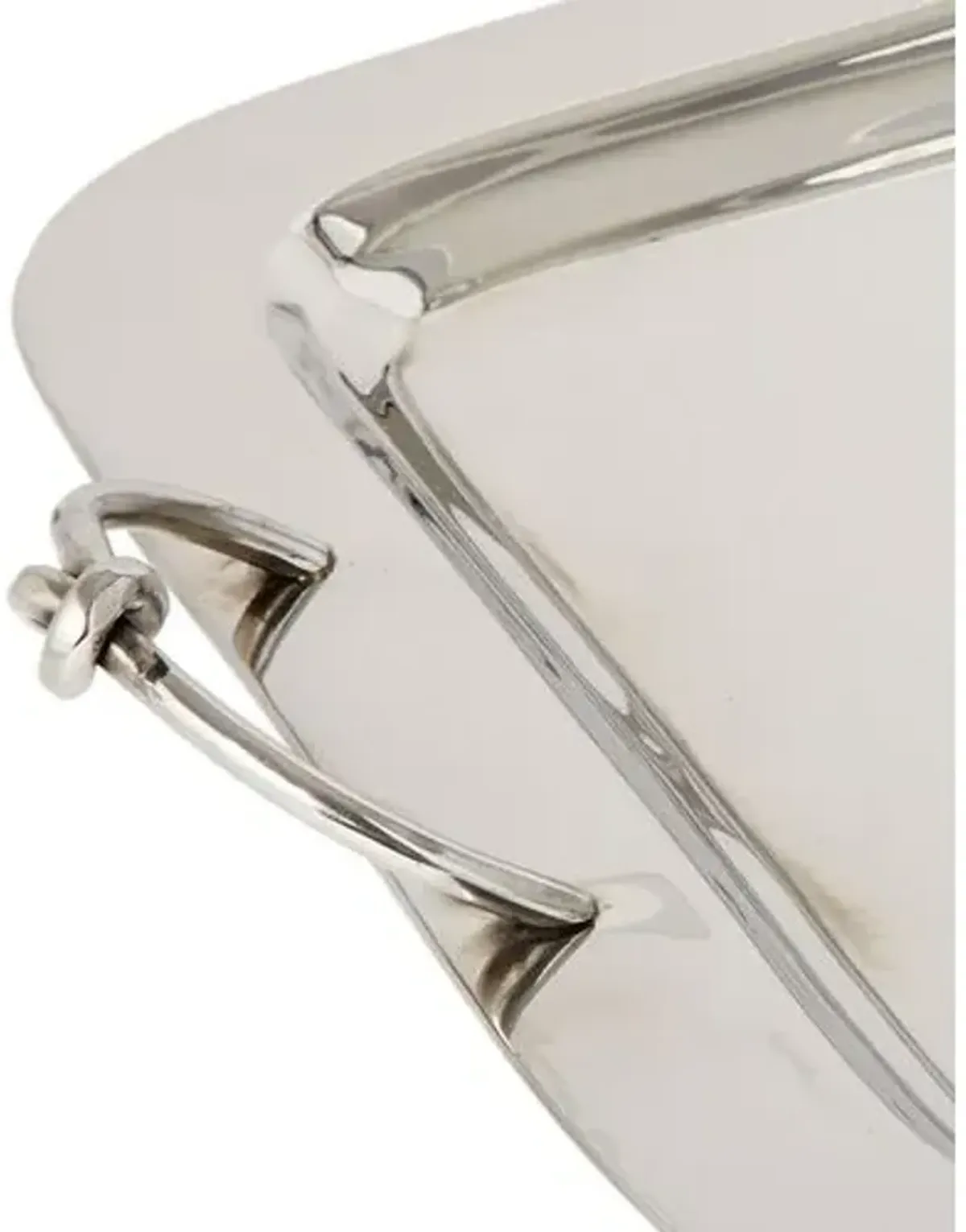 18" Nickel Knot Tray - Silver