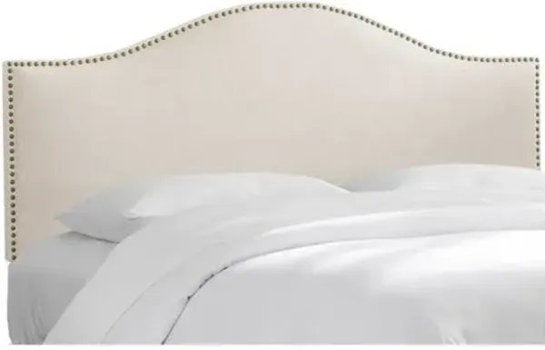 Tallman Linen Headboard - Handcrafted - Beige