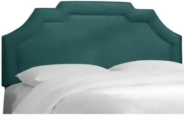 Lola Linen Headboard - Handcrafted - Blue