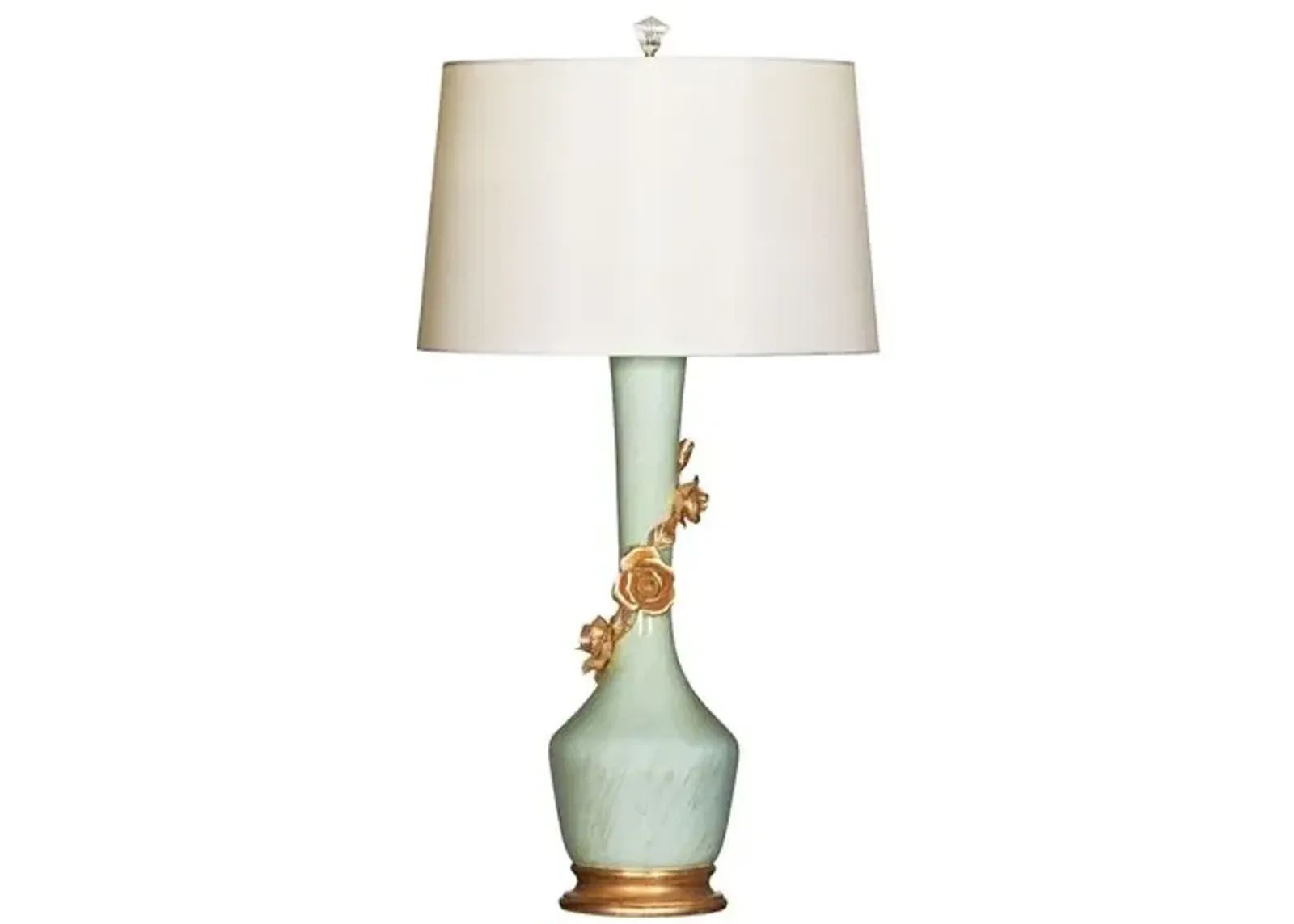 Valentina Table Lamp - Celadon/Gold - Bradburn Home