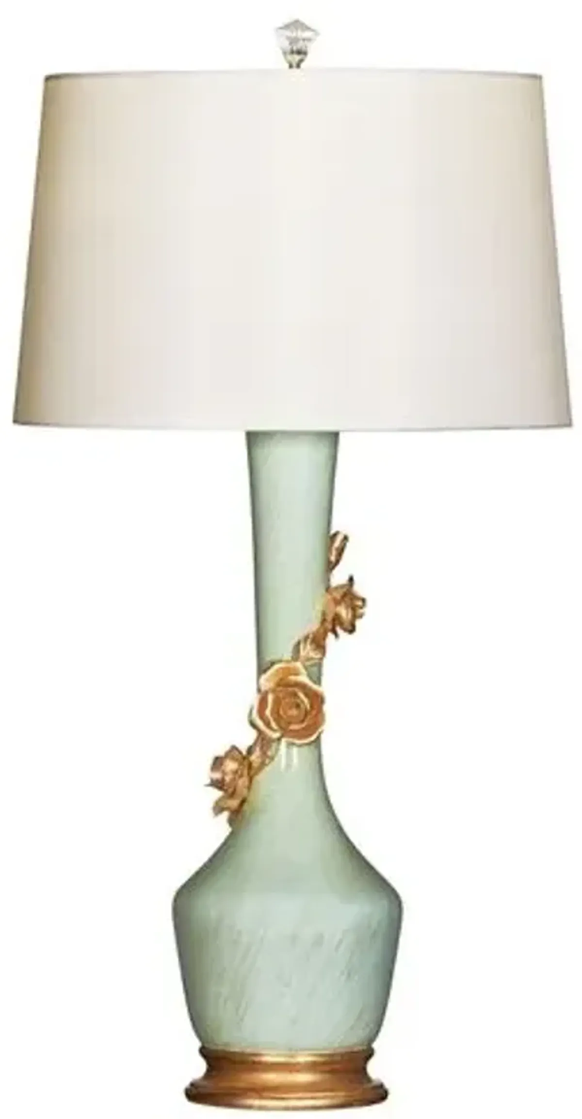 Valentina Table Lamp - Celadon/Gold - Bradburn Home