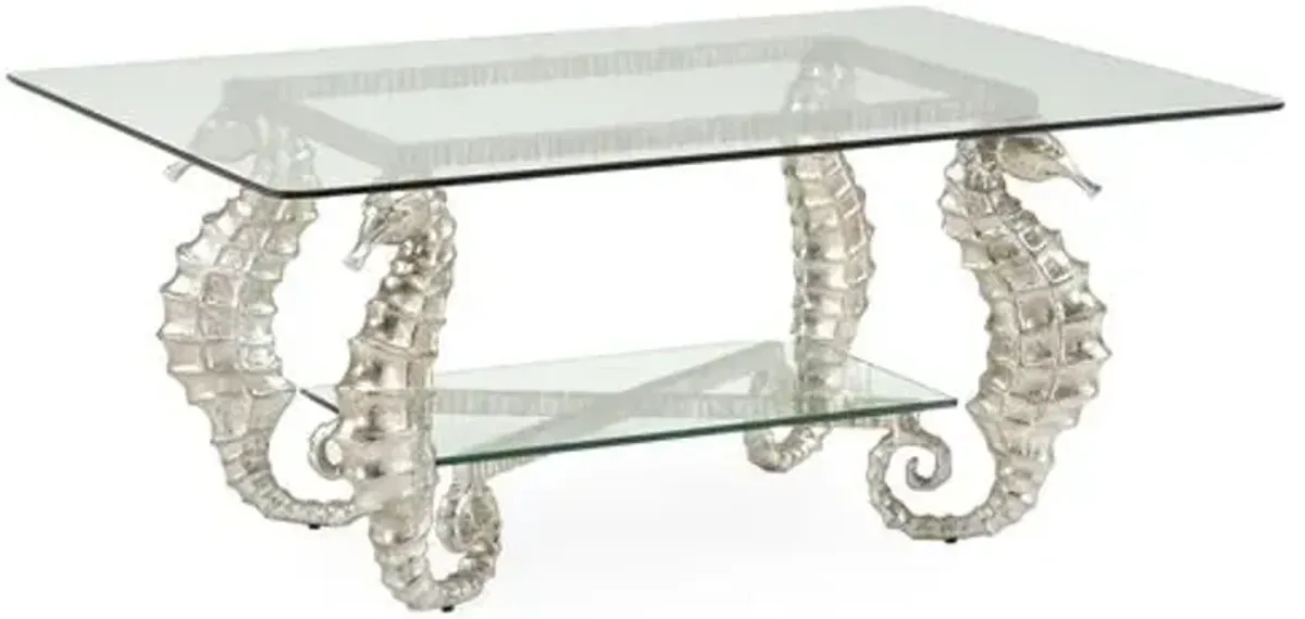 Seahorse Coffee Table - Silver - Chelsea House