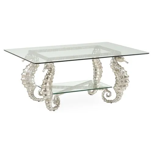 Seahorse Coffee Table - Silver - Chelsea House