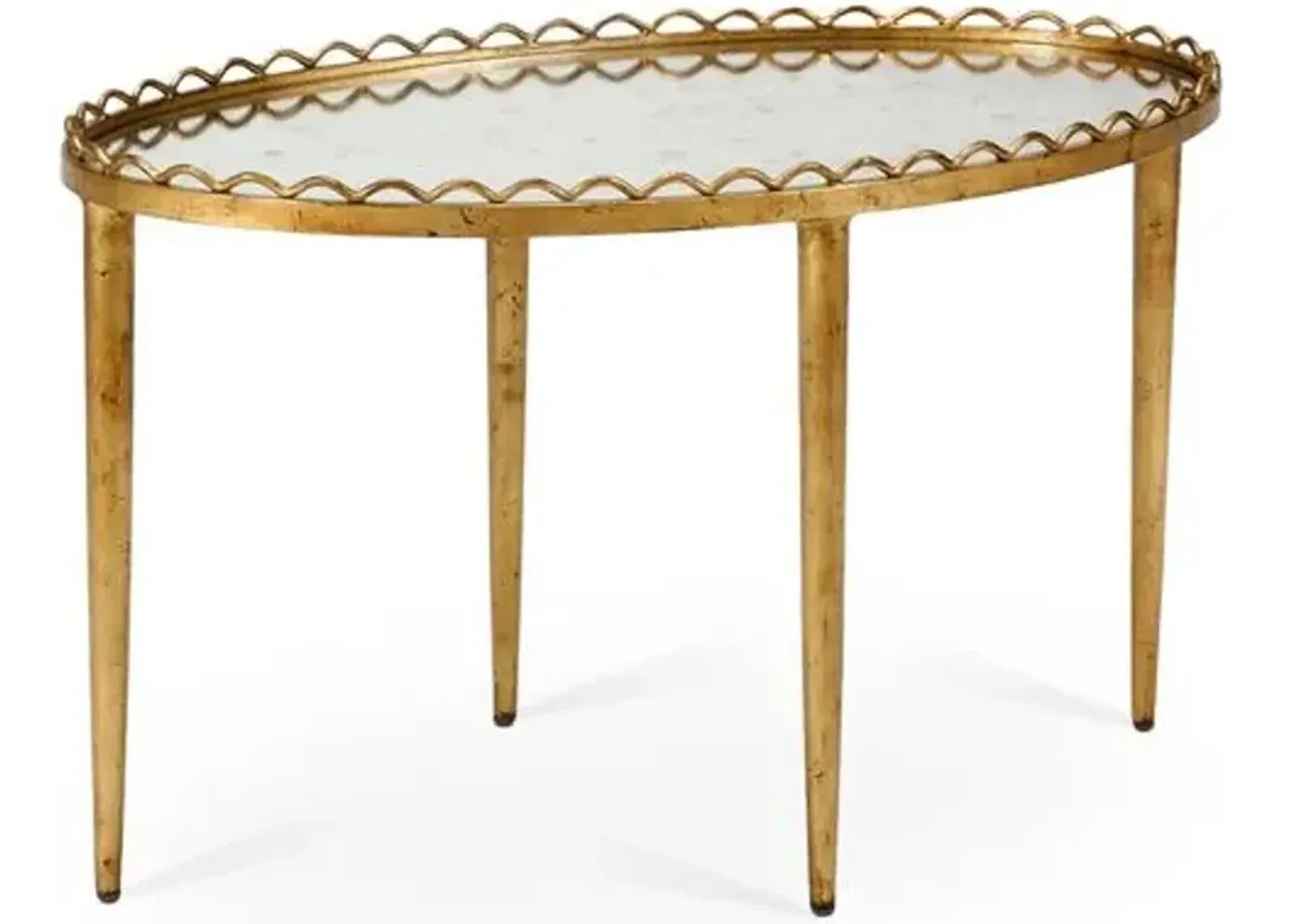 Beverly Mirrored Coffee Table - Gold - Chelsea House