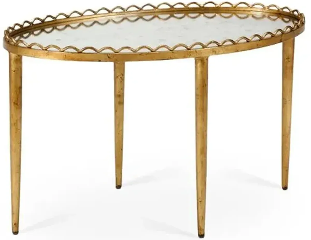 Beverly Mirrored Coffee Table - Gold - Chelsea House