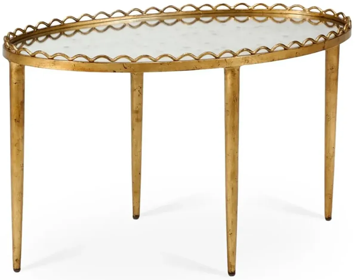 Beverly Mirrored Coffee Table, Gold