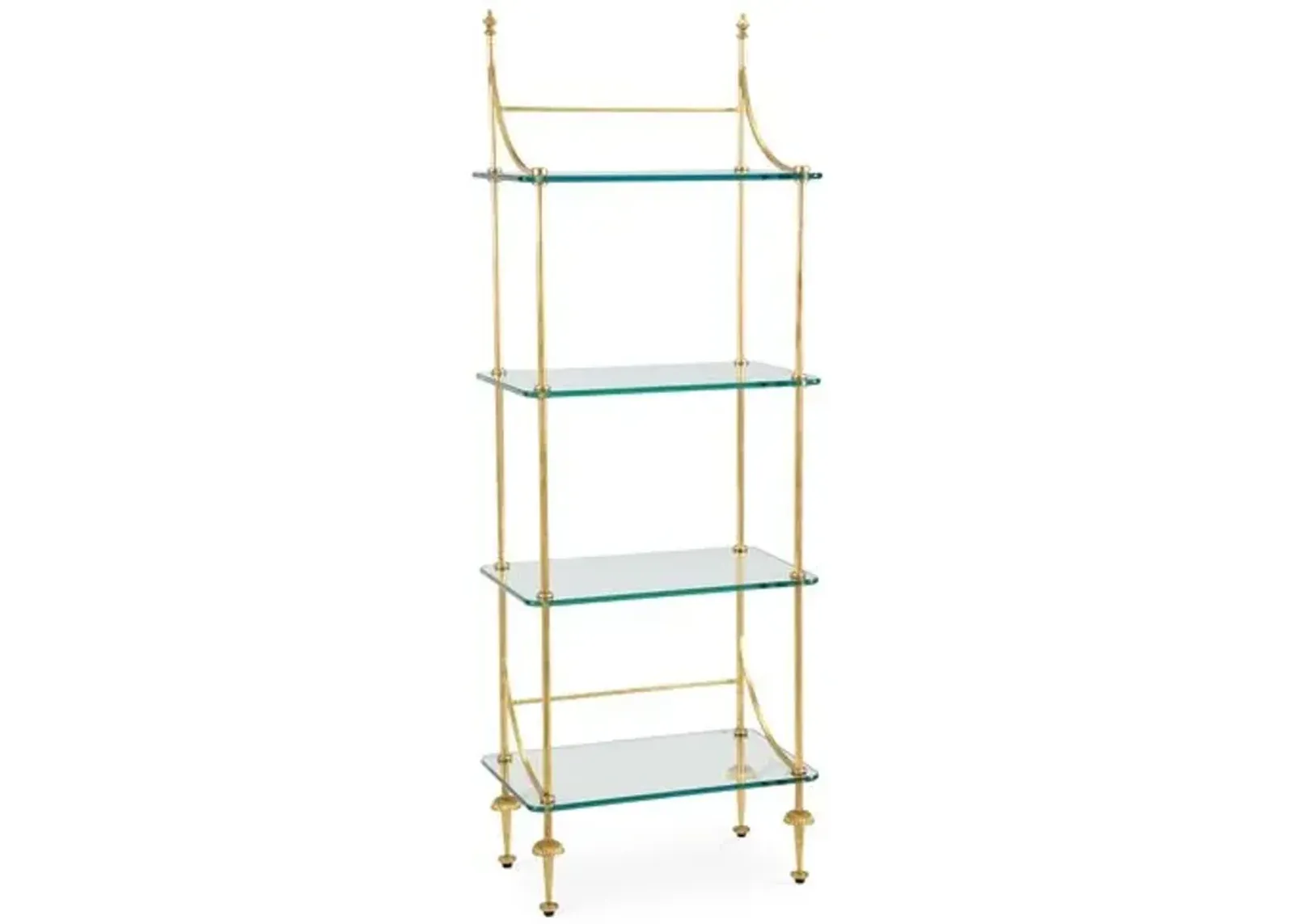 Inez 56" Étagère - Gold - Chelsea House