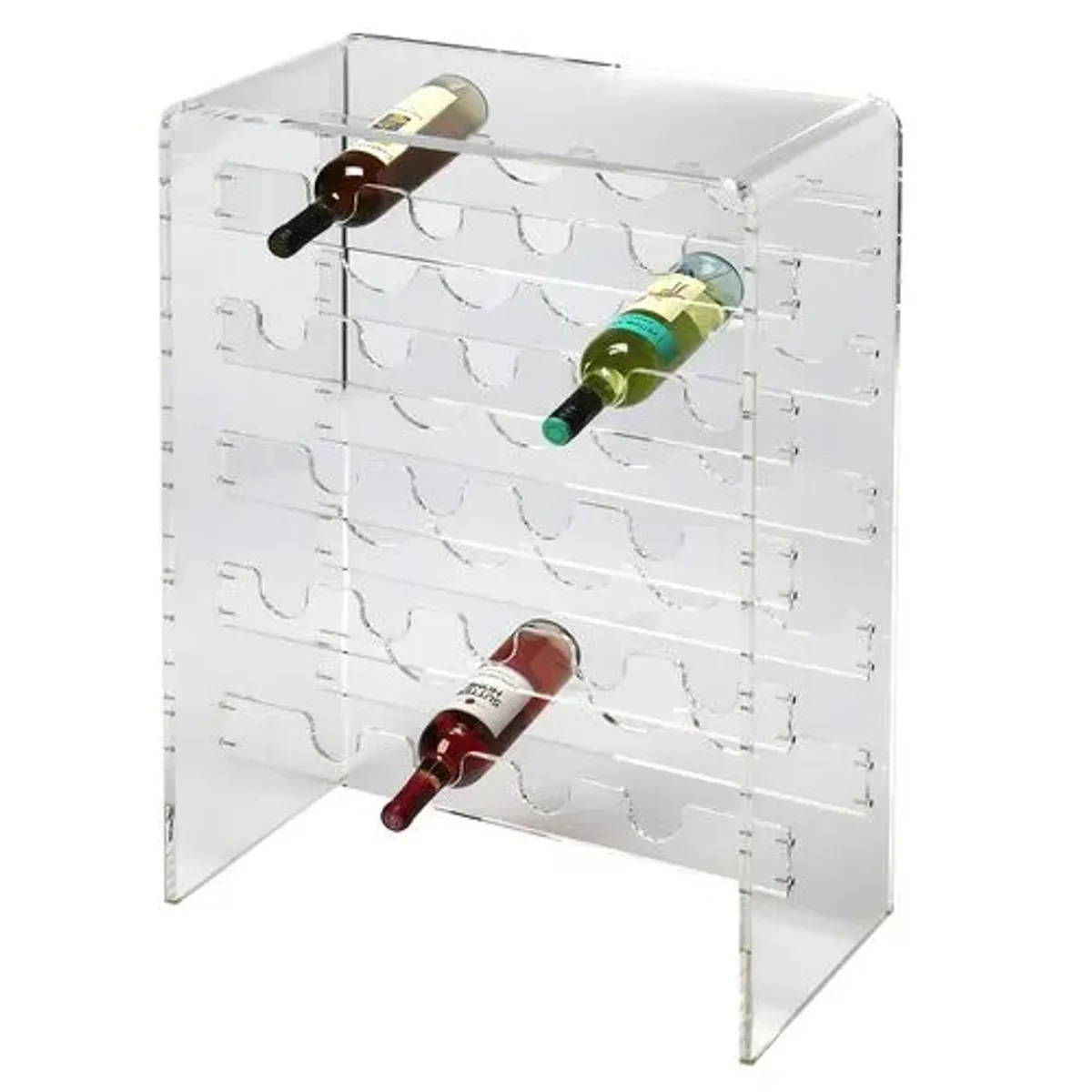 Milly Acrylic Wine Rack - Clear