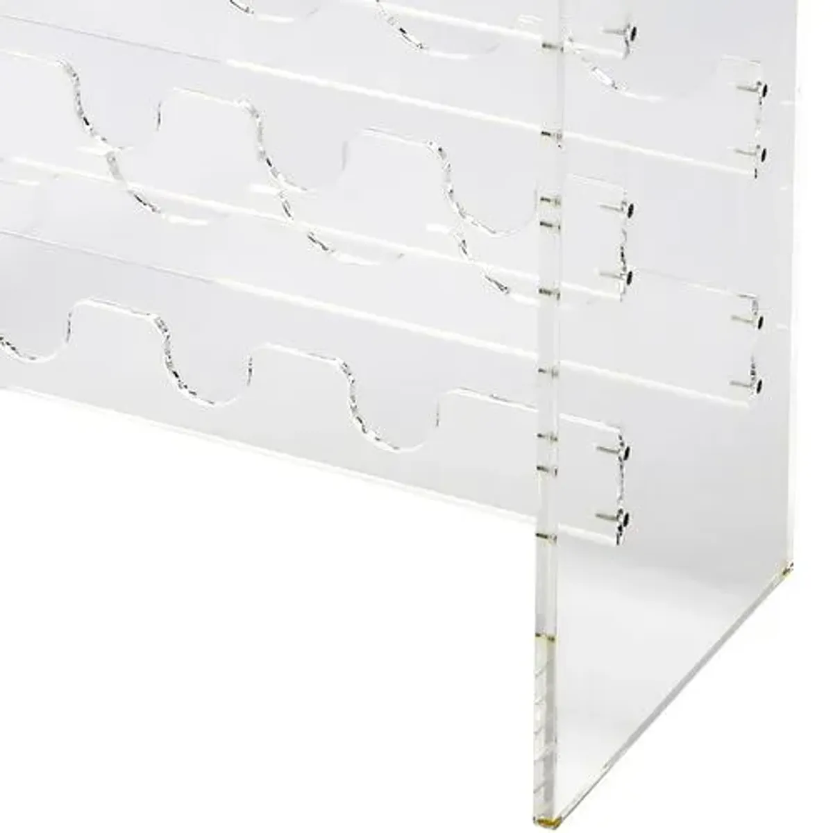 Milly Acrylic Wine Rack - Clear