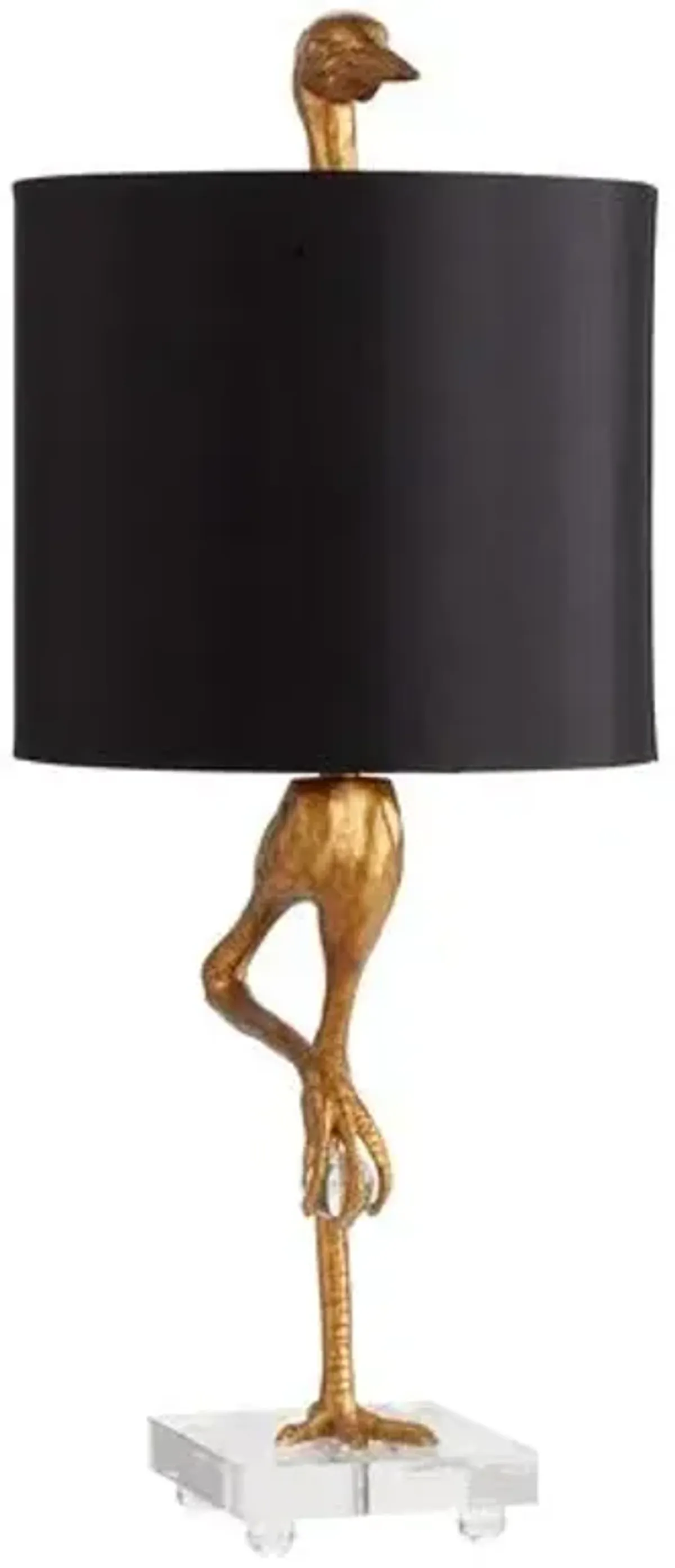 Ibis Table Lamp - Gold - Cyan