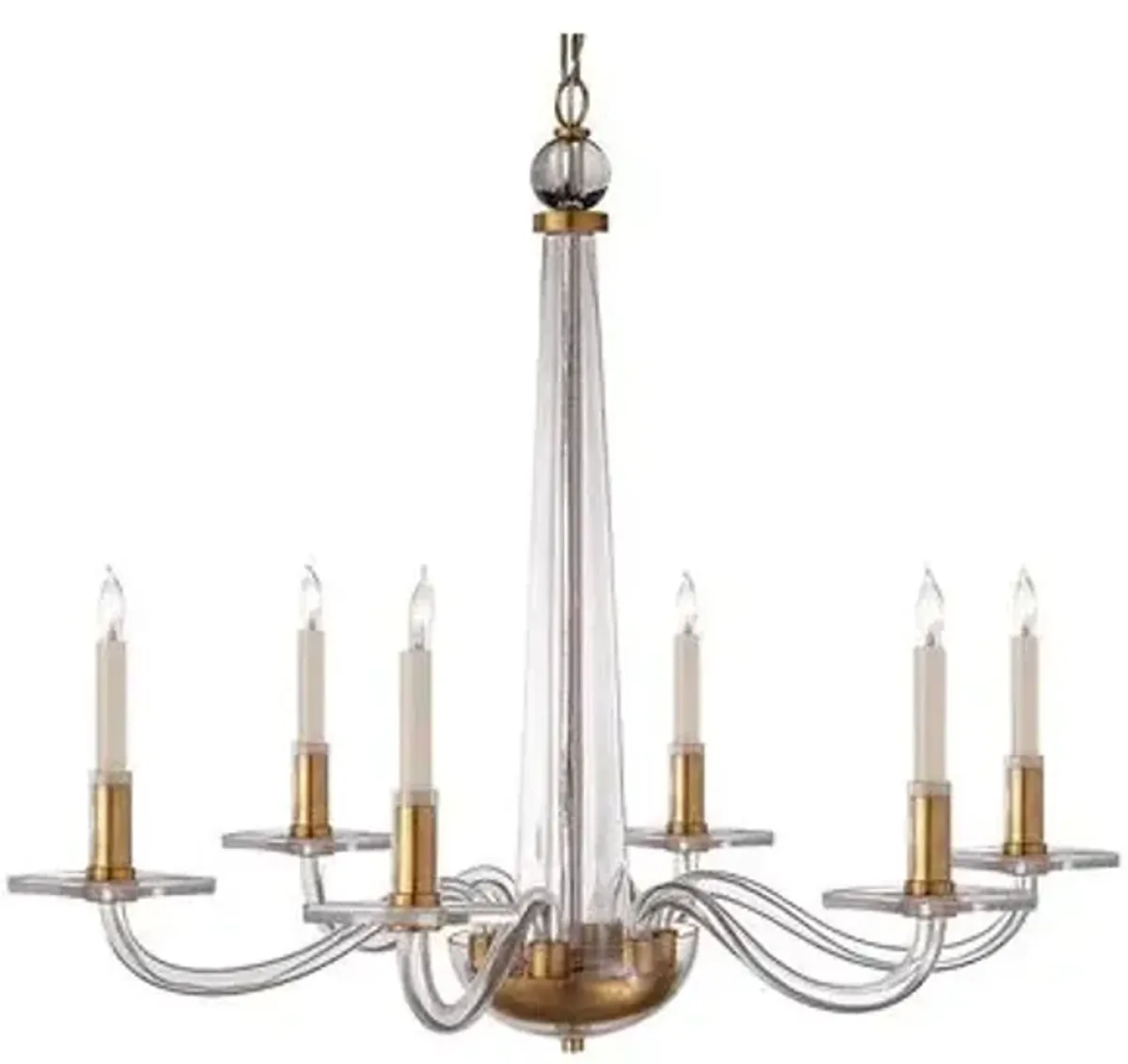 Visual Comfort - Robinson Medium Chandelier - Brass - Gold