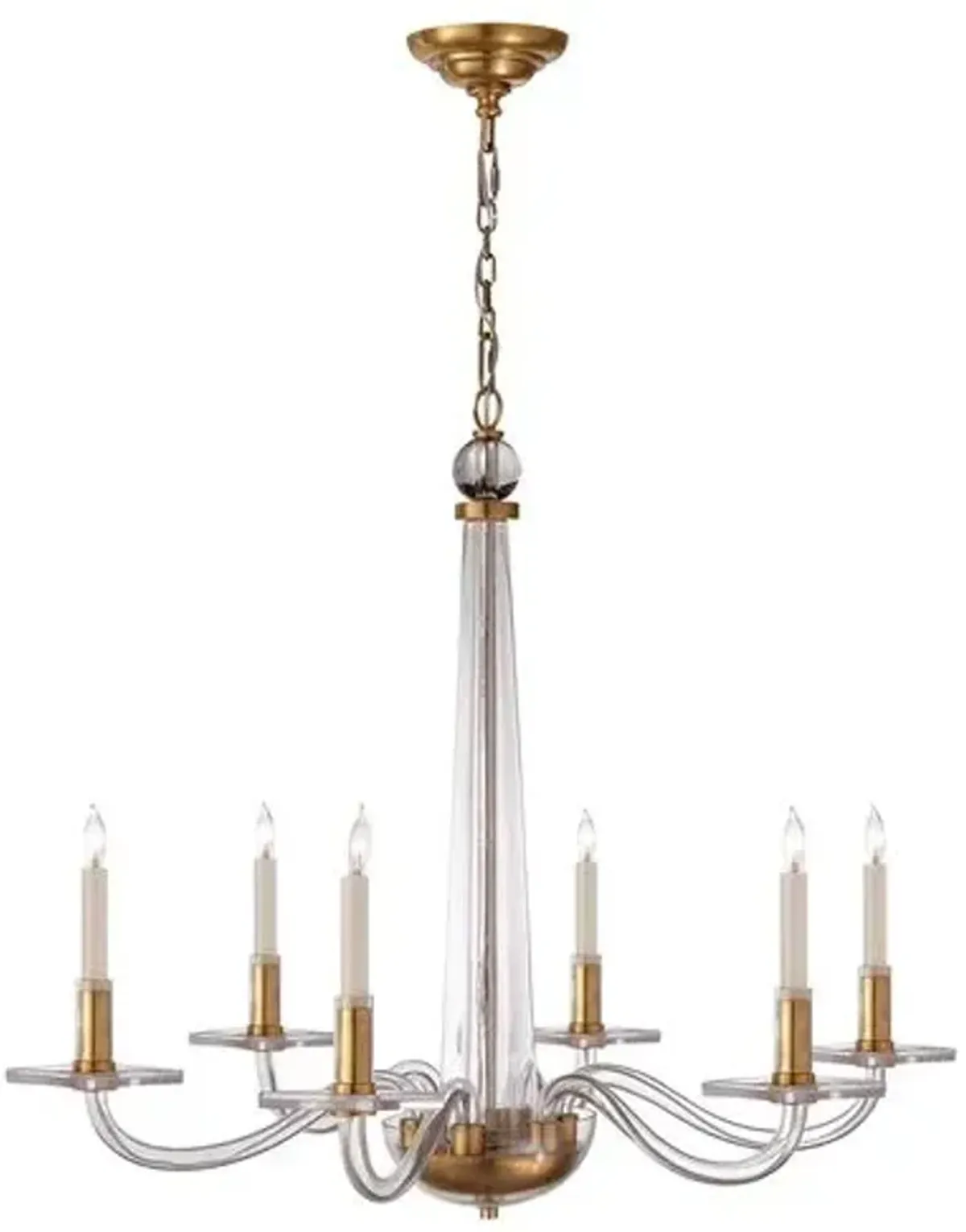 Visual Comfort - Robinson Medium Chandelier - Brass - Gold