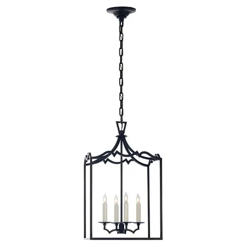 Visual Comfort - Darlana Small Fancy Lantern - Aged Iron - Black