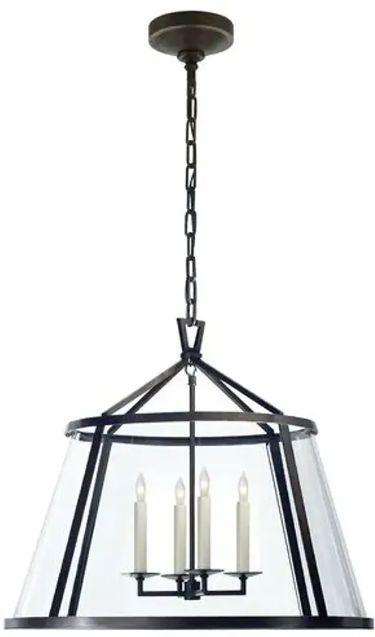 Visual Comfort - Darlana 24" Pendant - Aged Iron - Black