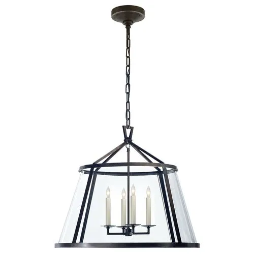 Visual Comfort - Darlana 24" Pendant - Aged Iron - Black