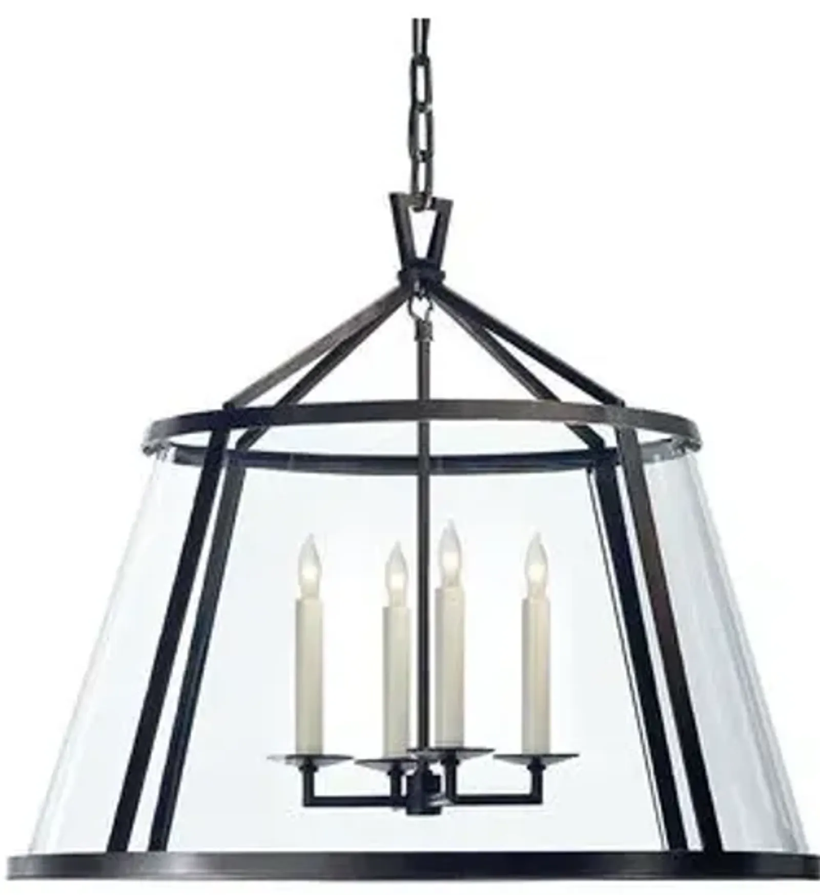 Visual Comfort - Darlana 24" Pendant - Aged Iron - Black