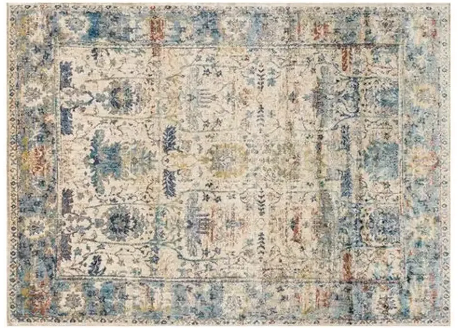 Hester Rug - Sand/Light Blue - Beige - Beige