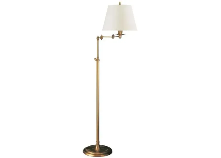 Visual Comfort - Triple Floor Lamp - Antique Brass