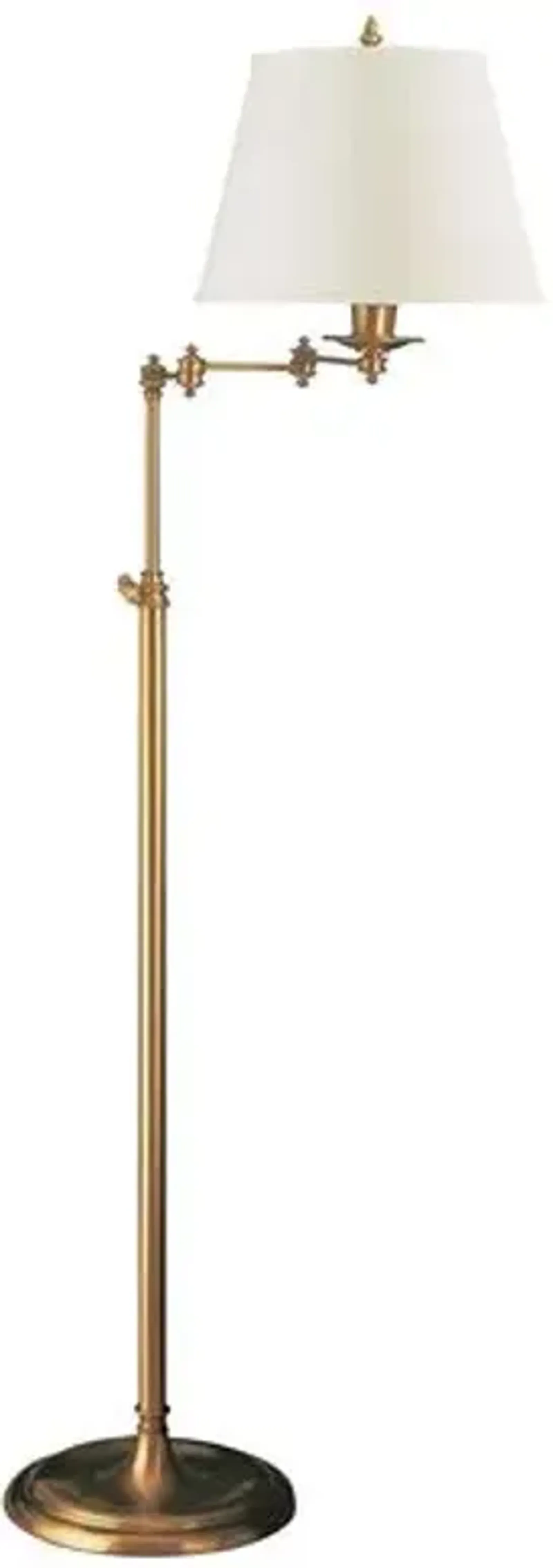 Visual Comfort - Triple Floor Lamp - Antique Brass