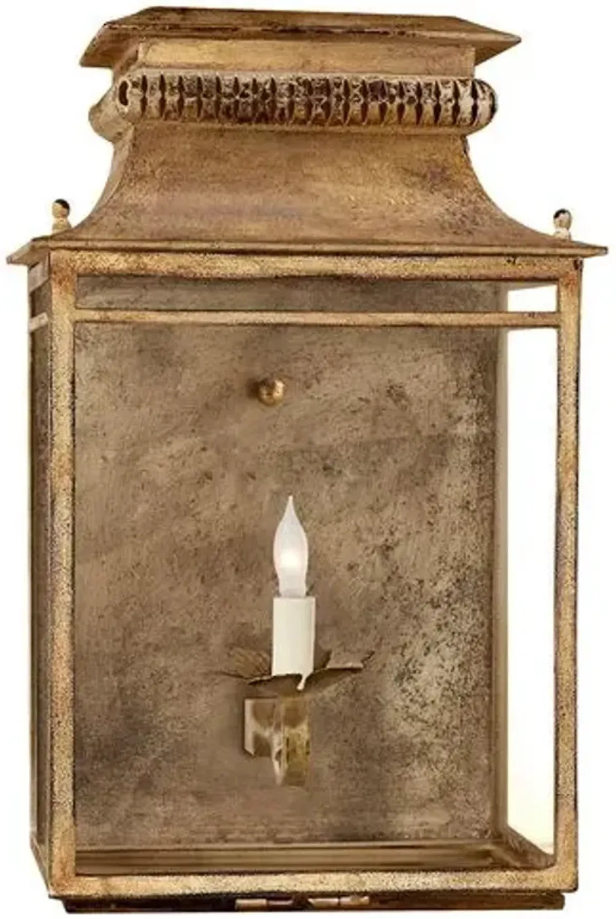 Visual Comfort - Flea Market Lantern - Gilded Iron - Gold