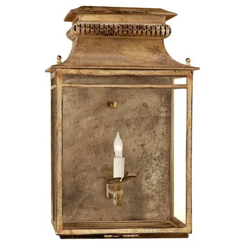 Visual Comfort - Flea Market Lantern - Gilded Iron - Gold