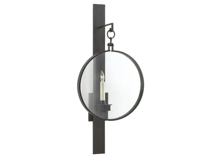 Visual Comfort - Alice Sconce - Aged Iron - Black