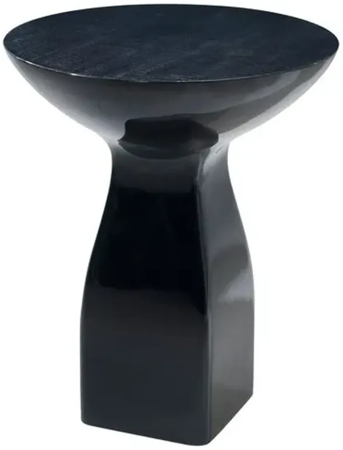 Chaturanga Round Side Table - Black - Theodore Alexander