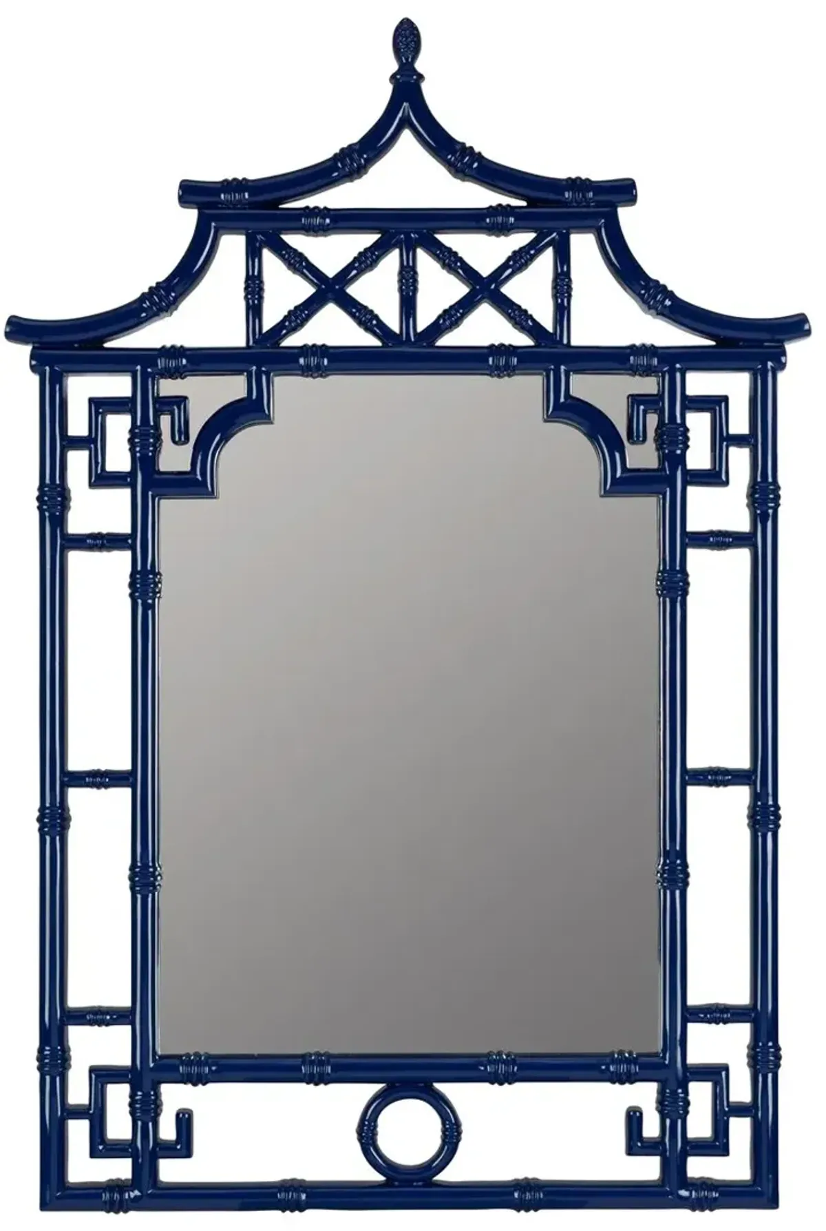 Isla Chinoiserie Wall Mirror - Cobalt