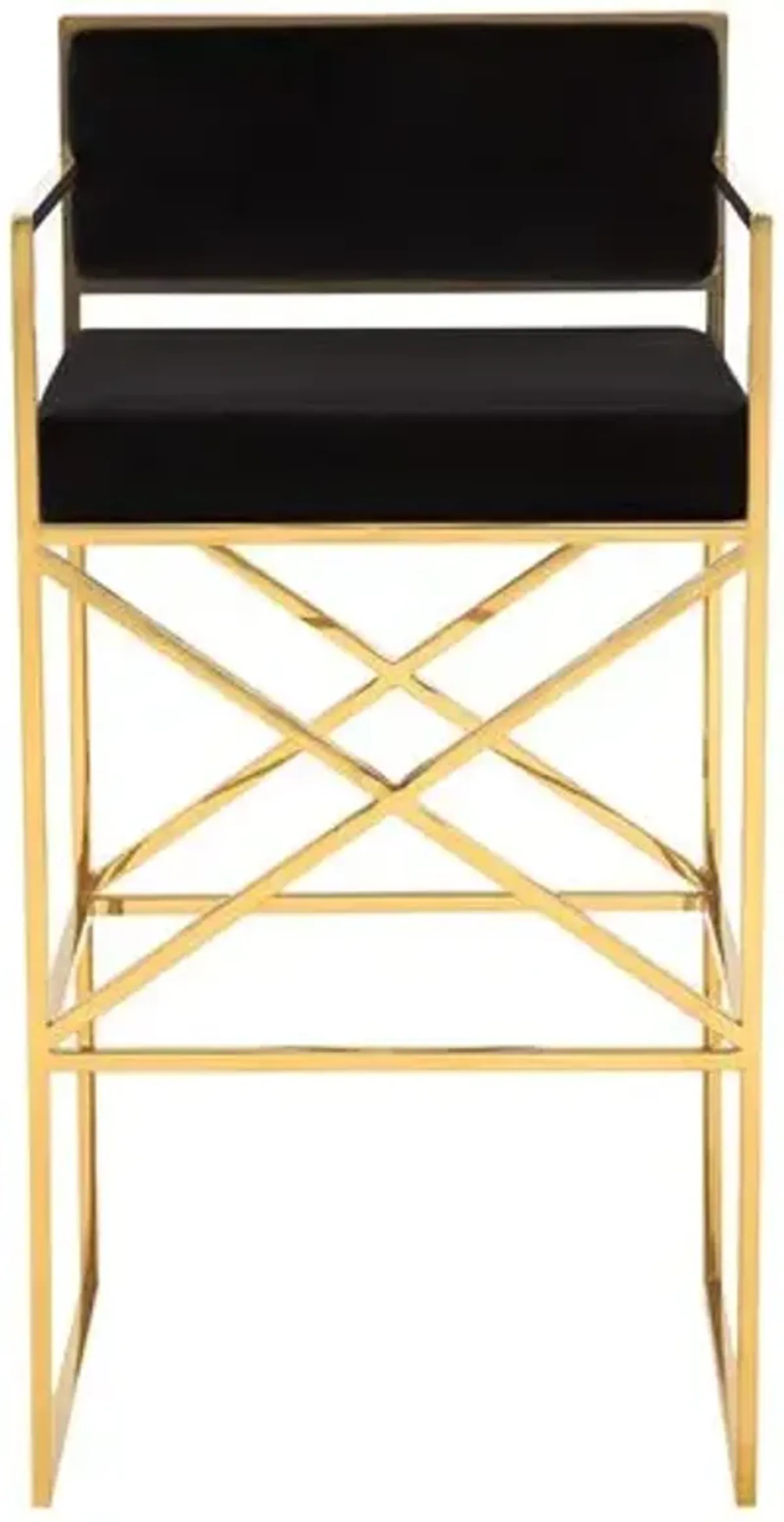 Walsh Barstool - Black/Gold