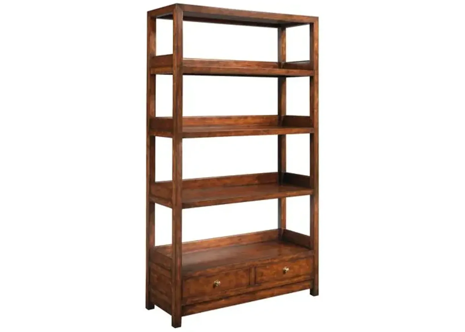 La Grange 76" Bookcase - Sienna/Honey - Brown