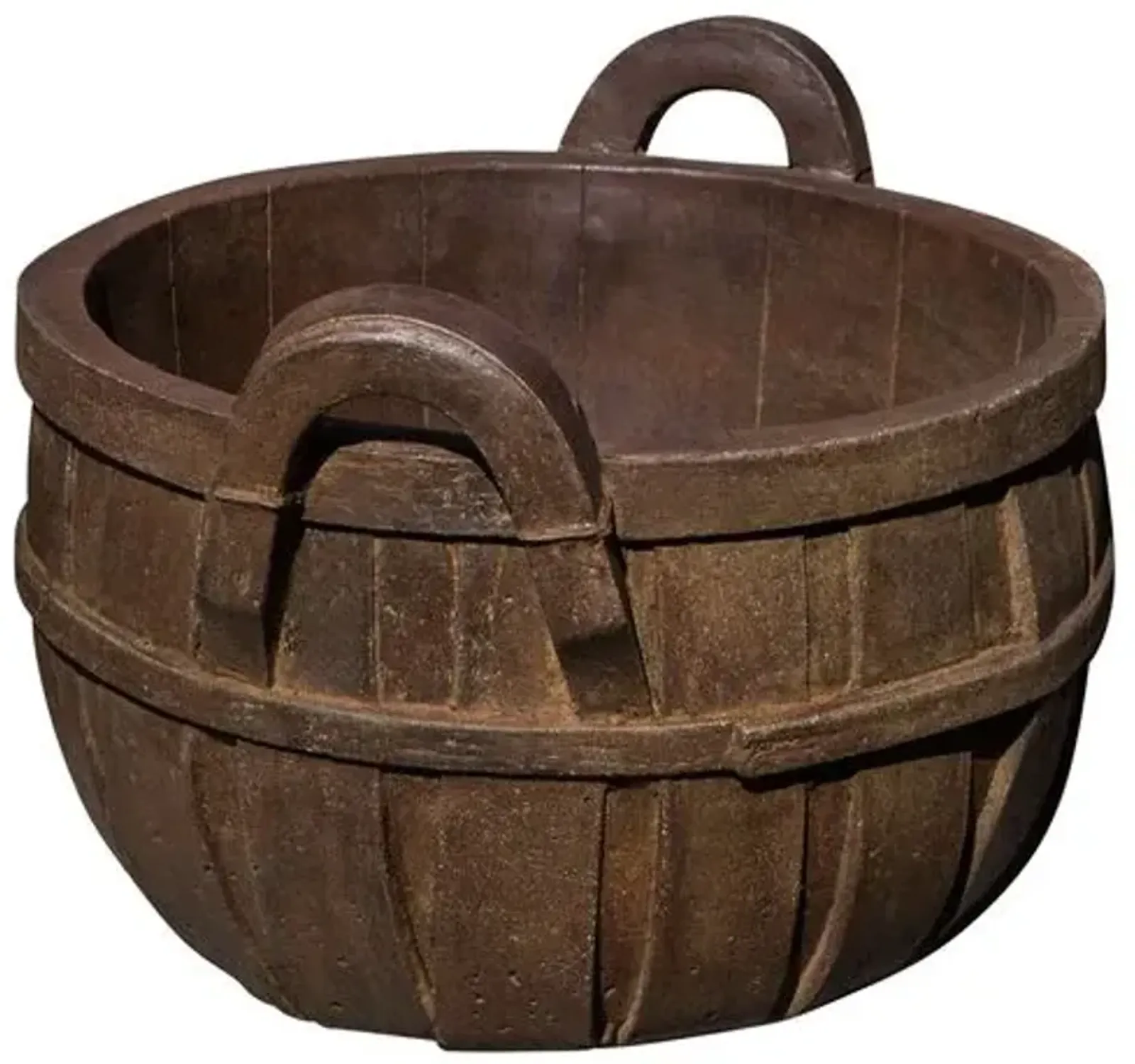 17" Apple Outdoor Basket Planter - Brown - Campania International - 16.5"l x 14.5"w x 11.5"h