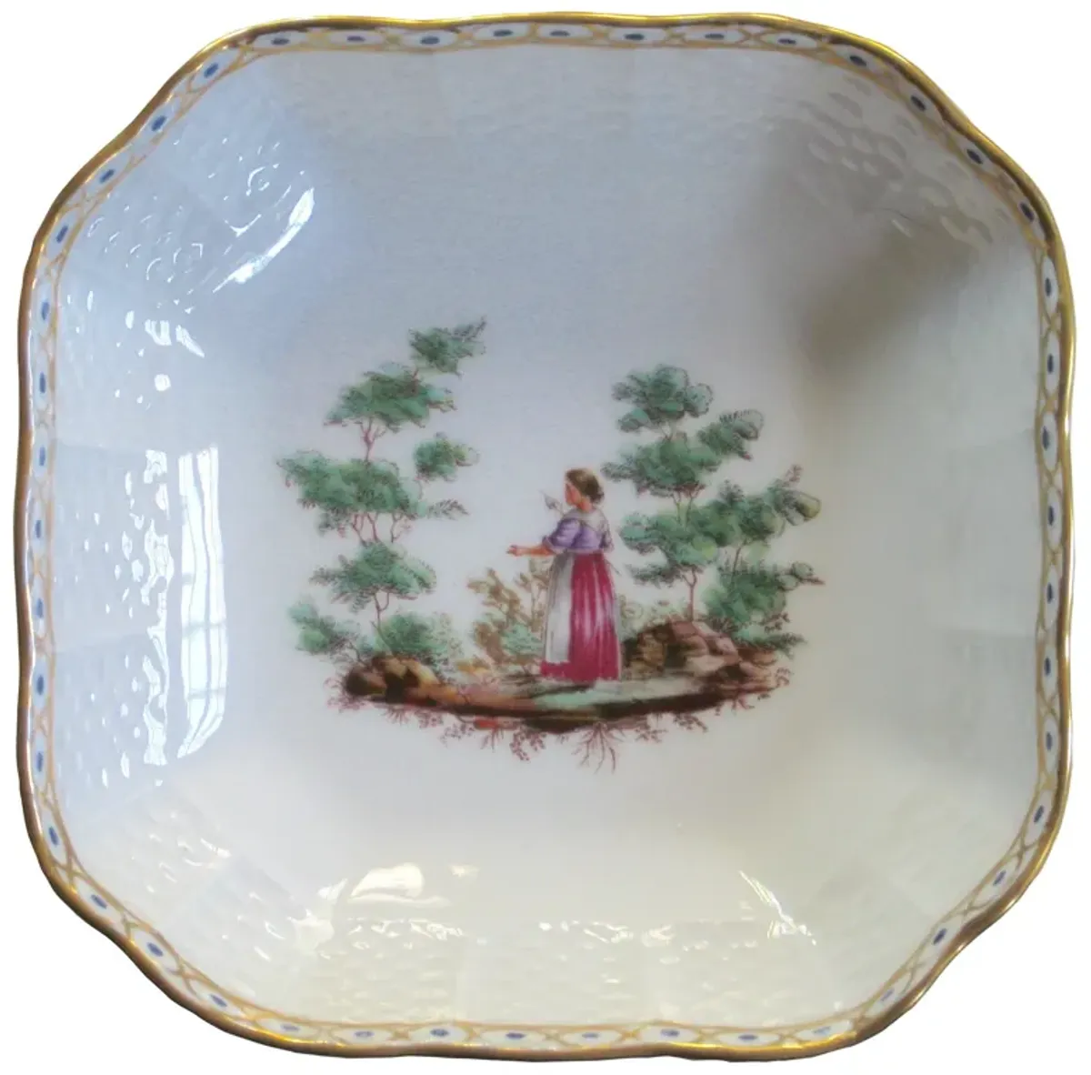 Ginori Gilt Porcelain        Tray