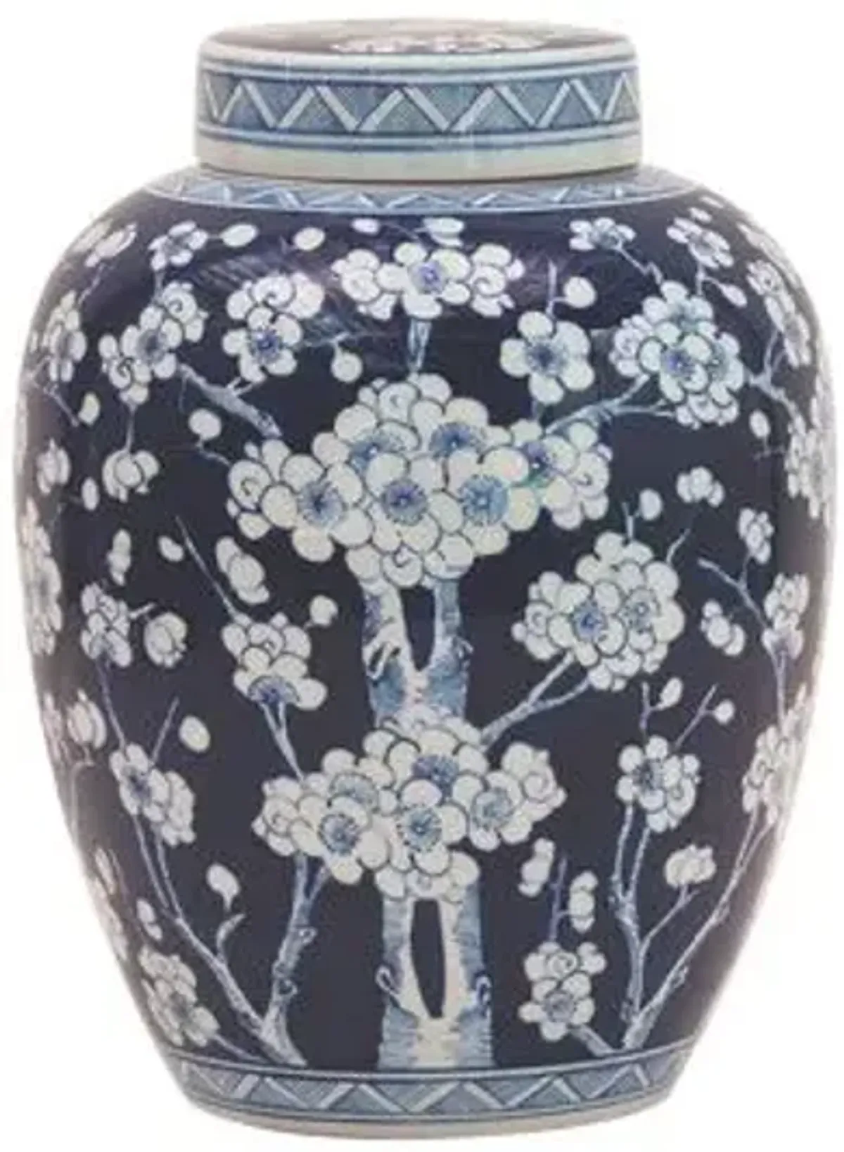 14" Sakura Jar - Blue/White - Port 68