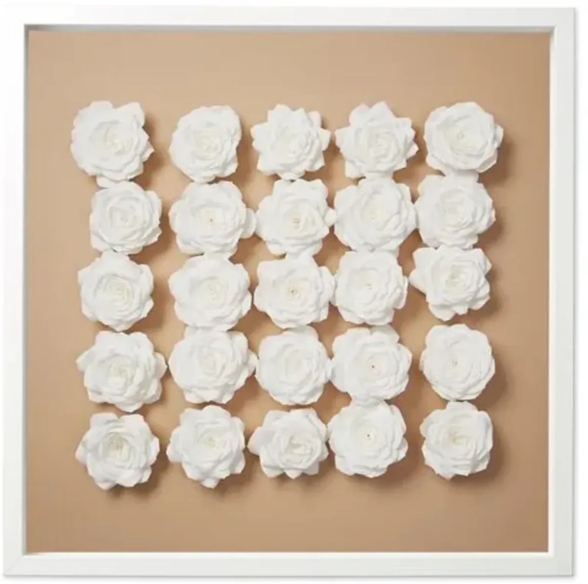 Dawn Wolfe - Morning Roses - Dawn Wolfe Design - Handcrafted - White