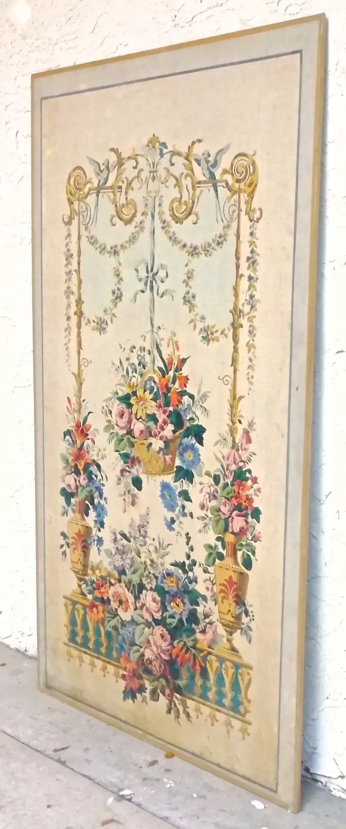 Ant Aubusson Tapestry Wall Panel - Vermilion Designs - Ivory