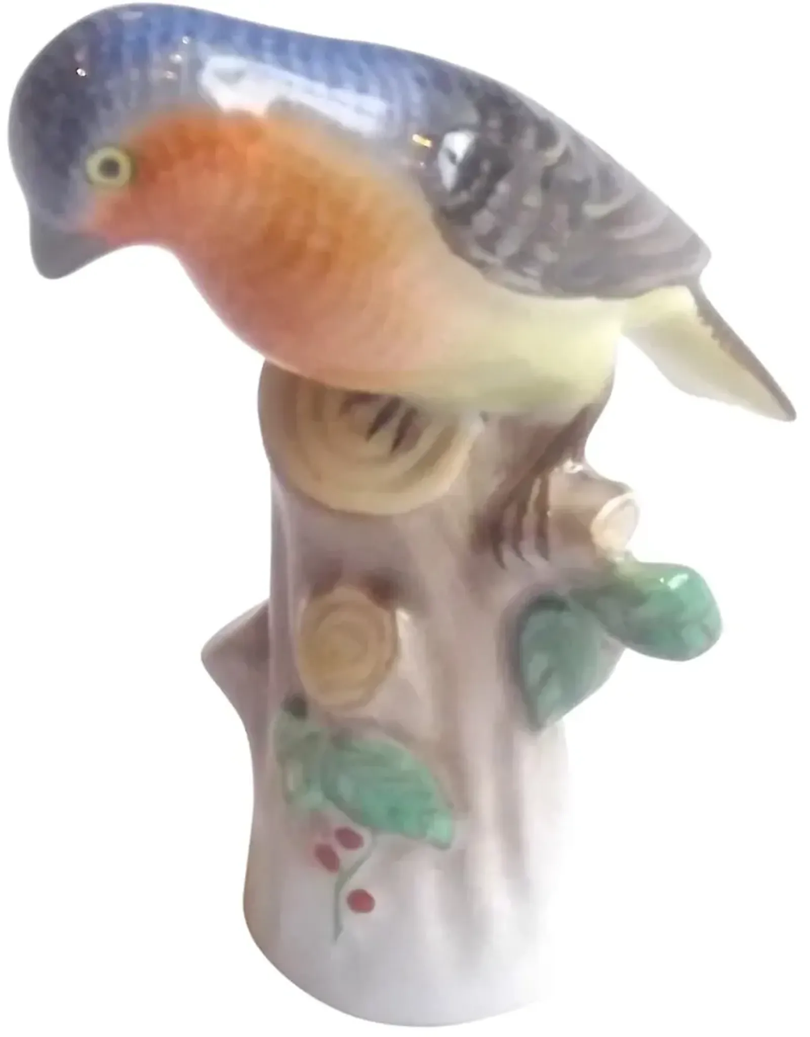 Herend Porcelain Wildbird Figurine - Vermilion Designs - White