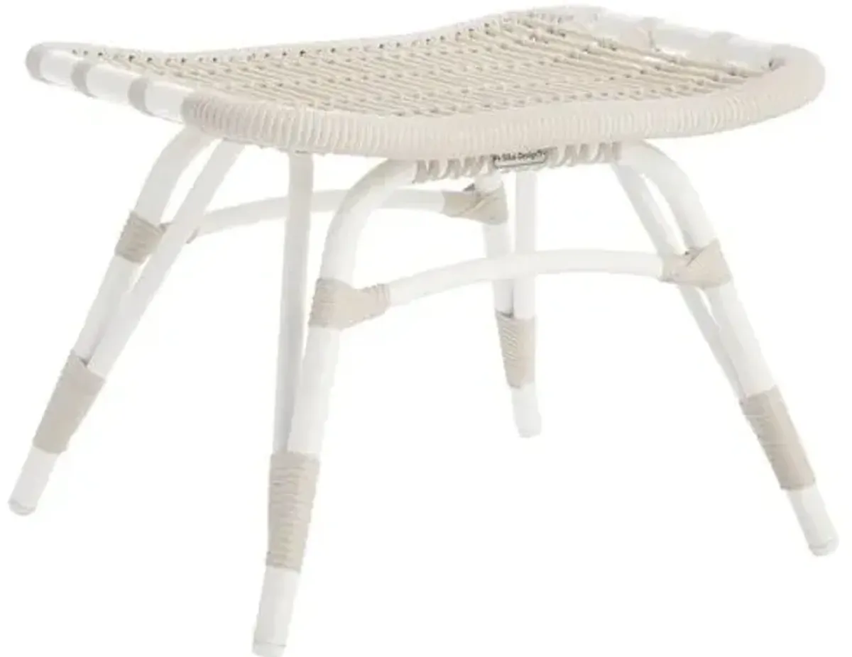 Monet Outdoor Ottoman - Dove White - Sika Design