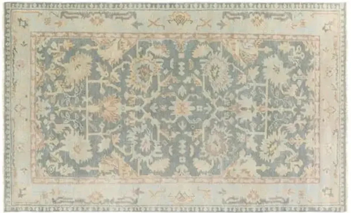 Baen Rug - Slate/Seafoam - Beige - Beige