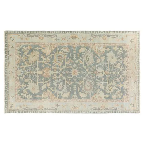 Baen Rug - Slate/Seafoam - Beige - Beige