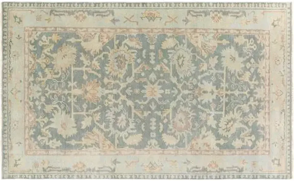 Baen Rug - Slate/Seafoam - Beige - Beige