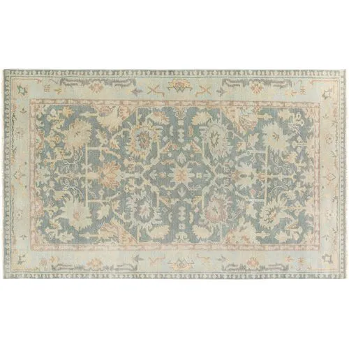 Baen Rug - Slate/Seafoam - Beige - Beige