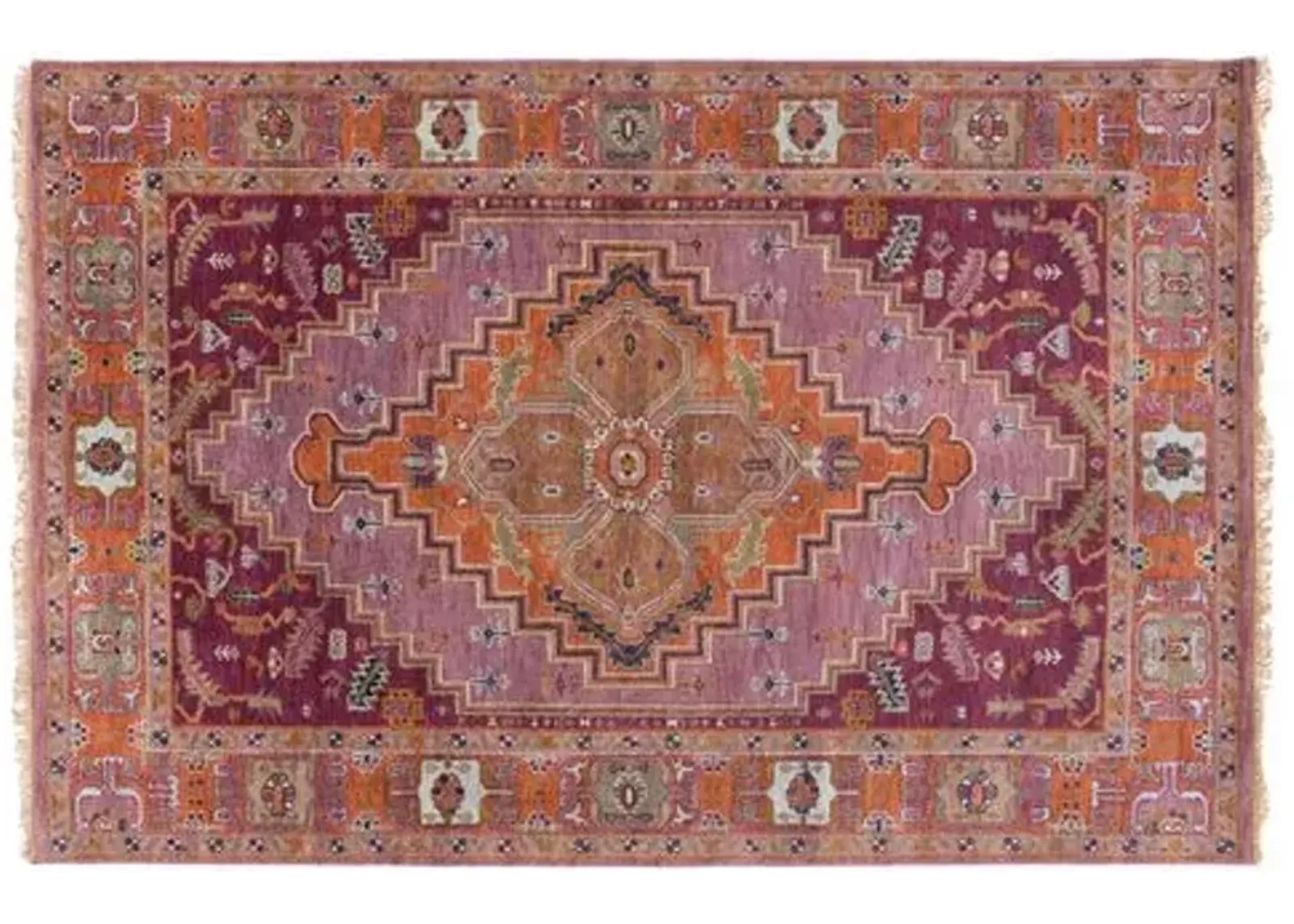 Fabianne Rug - Mauve/Orange - Orange