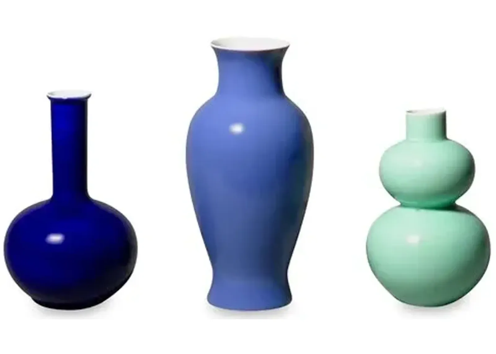 Asst. of 3 Mini Sargent Bud Vases - Middle Kingdom - Blue